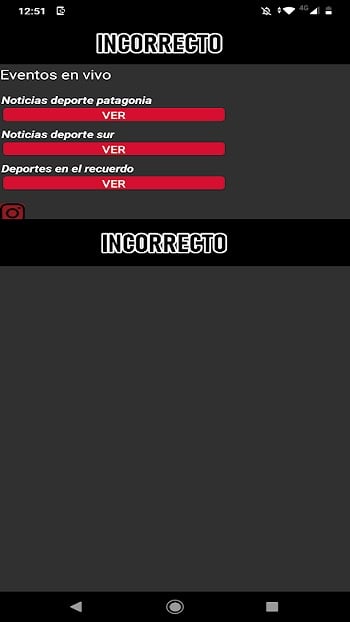 incorrecto app descargar gratis